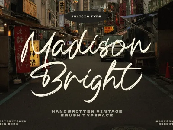 Madison Bright font