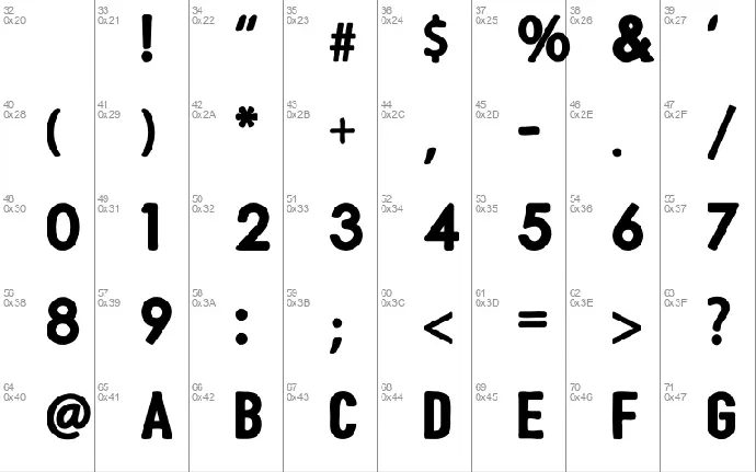 Bushcraft Family font