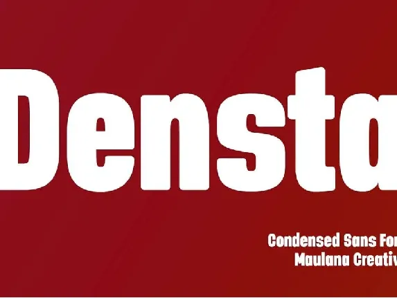 Densta font