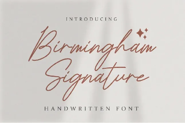 Birmingham Signature Script font