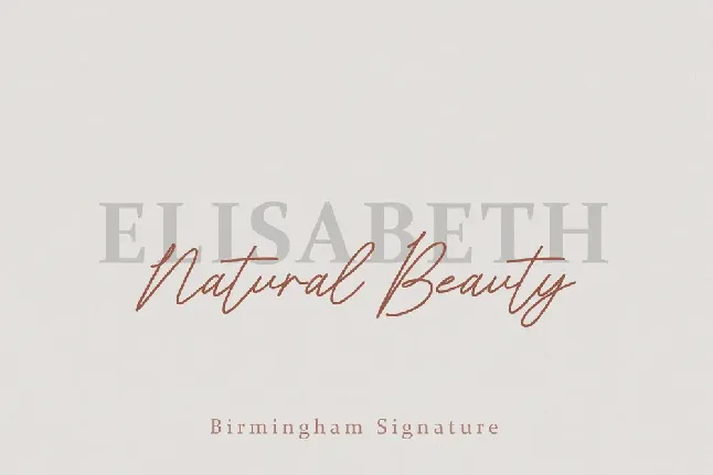 Birmingham Signature Script font