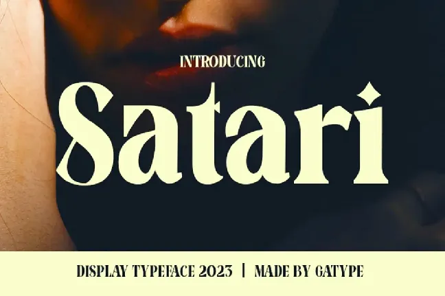 Satari Display font