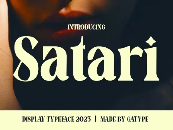 Satari Display font