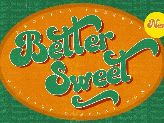 BETTER SWEET DEMO font