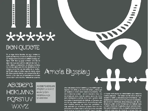 Arnoia Display font