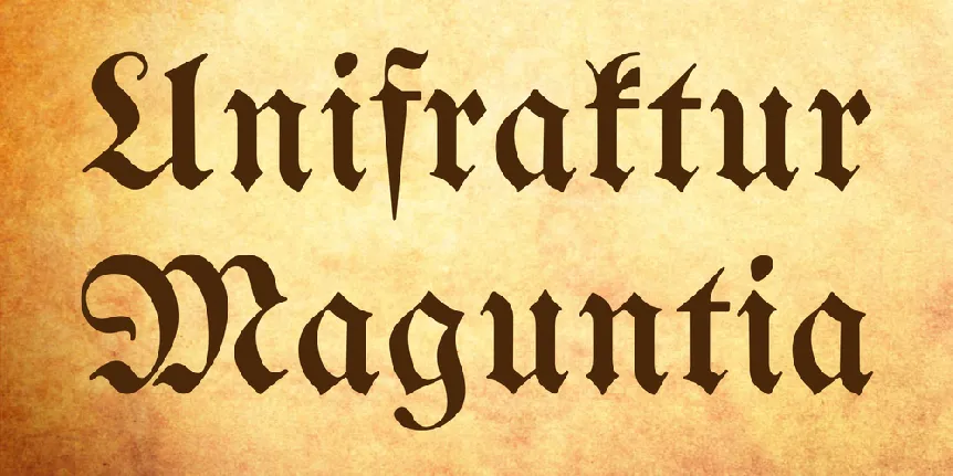 Unifraktur Maguntia font