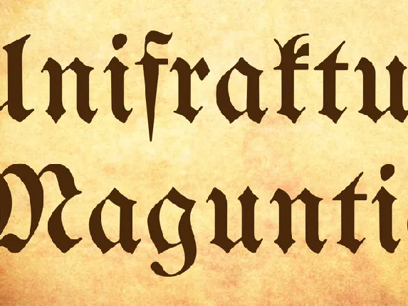 Unifraktur Maguntia font