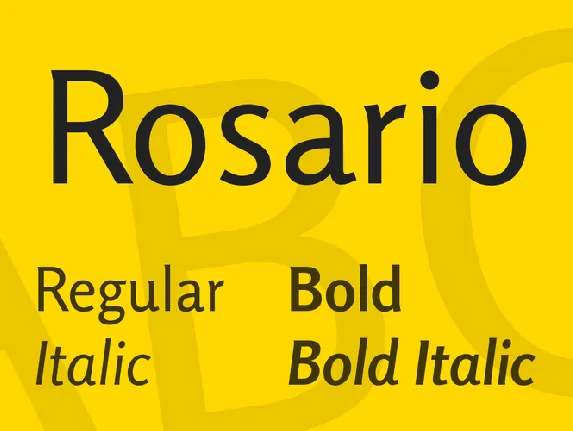 Rosario font