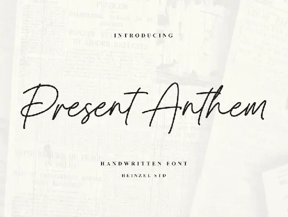 Present Anthem font