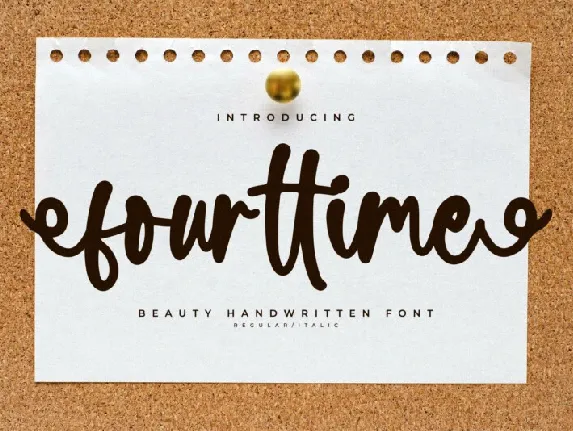 Fourttime Handwritten font