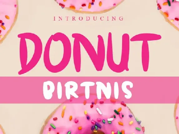 DONUT BIRTNIS Display font