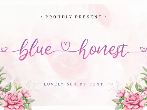 Bluehonest Script font