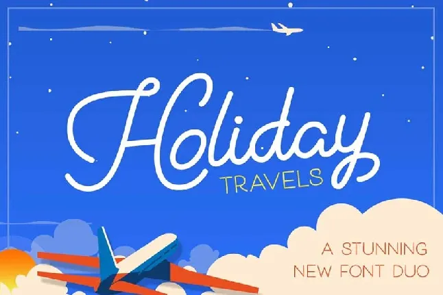 Holiday Travel Duo font