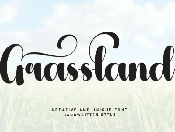 Grassland Script Typeface font