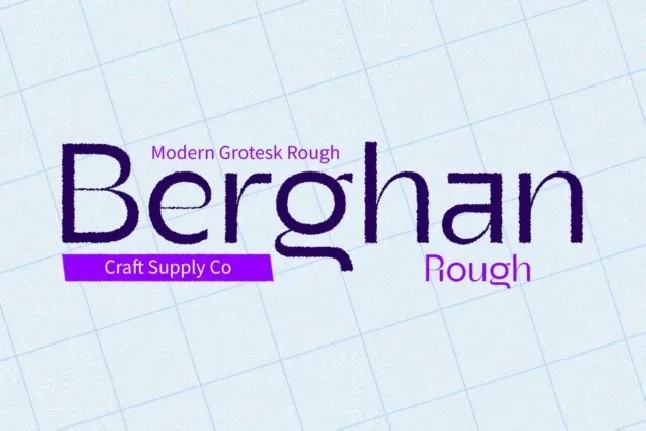 Berghan Rough font