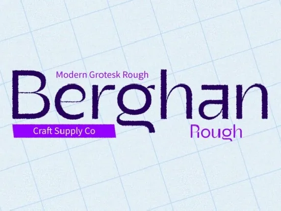 Berghan Rough font