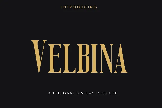 Velbina font