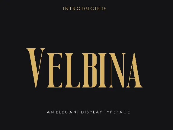 Velbina font