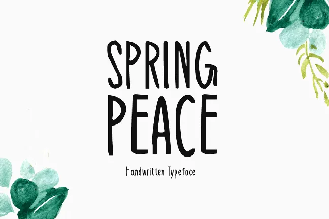 Spring Peace font