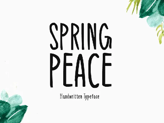 Spring Peace font