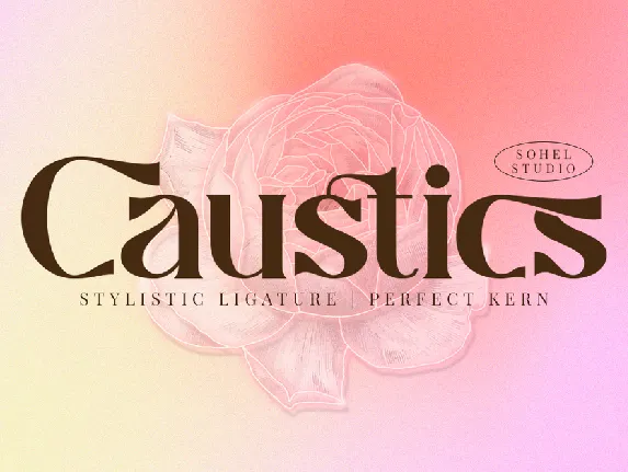 Caustics Demo font