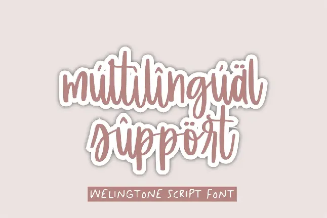 Welingtone font