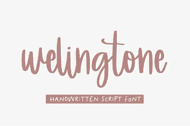 Welingtone font