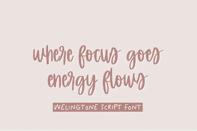 Welingtone font