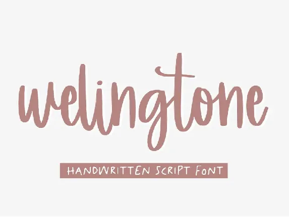 Welingtone font