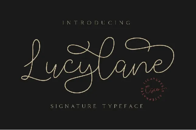 Lucylane Demo font