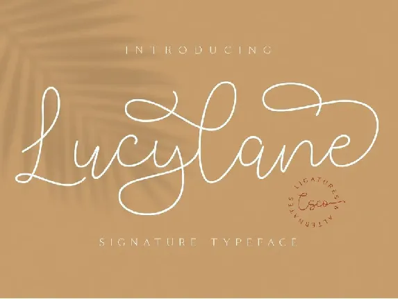 Lucylane Demo font