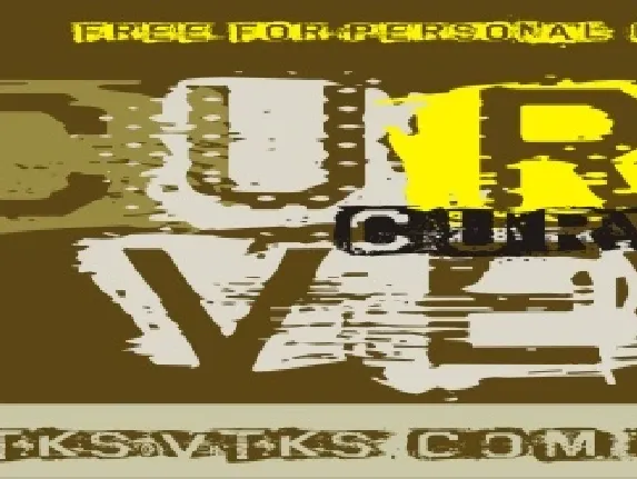 VTKS CURVE font