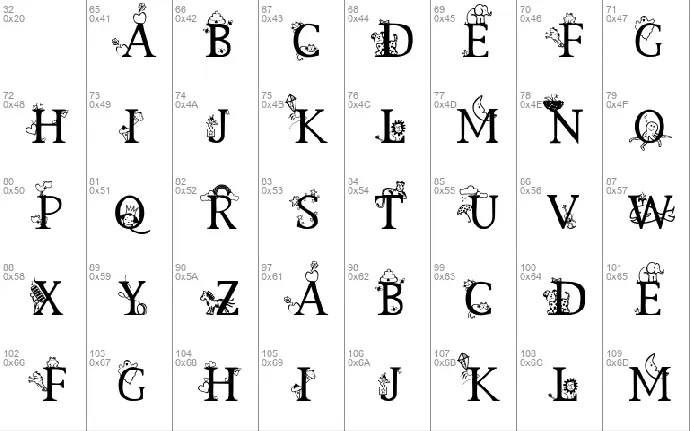 Kids Alphabet font