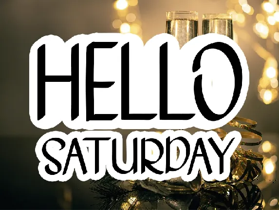 Hello Saturday font