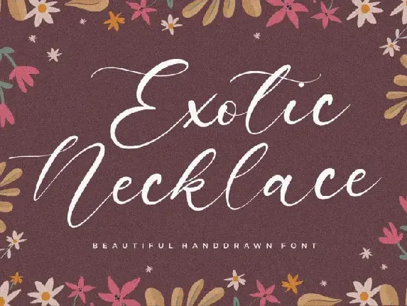 Exotic Necklace Handdrawn font