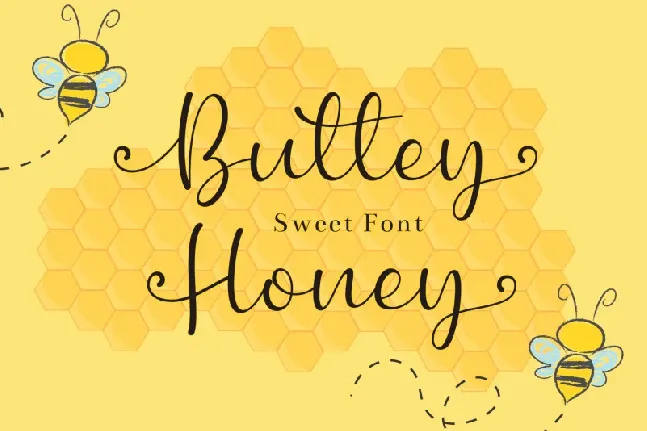 Buttey Honey Script font