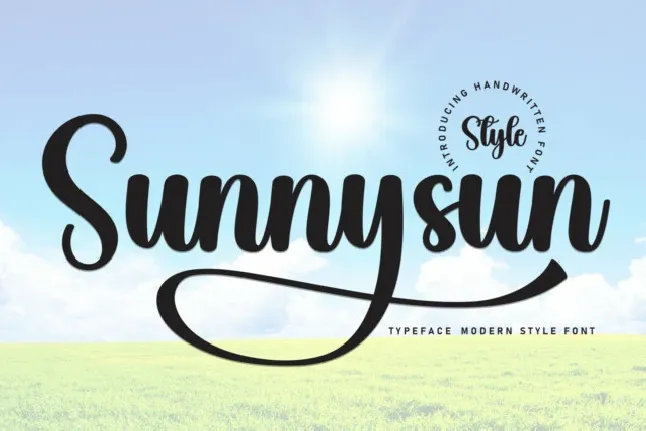 Sunnysun Script font