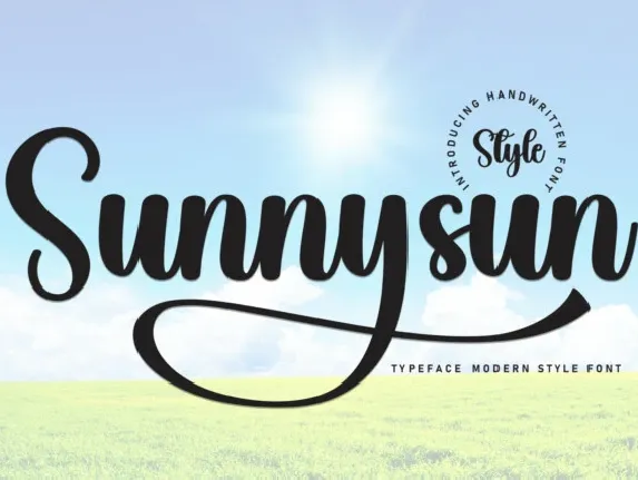 Sunnysun Script font