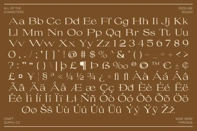 Fezeline Rough font