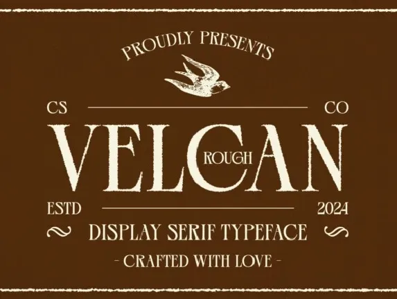 Velcan Rough font