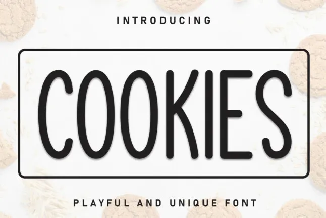 Cookies Display font