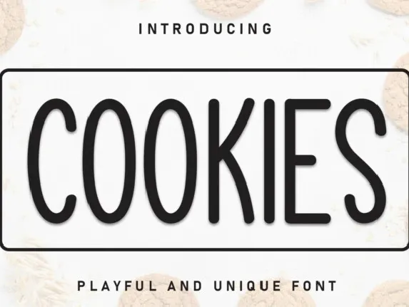 Cookies Display font