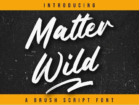 Matter Wild font