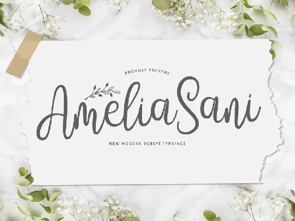 Amelia Sani font