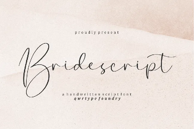 Bridescript font