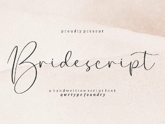 Bridescript font