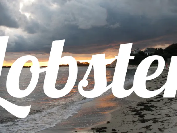 Lobster font