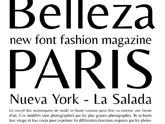 Belleza font