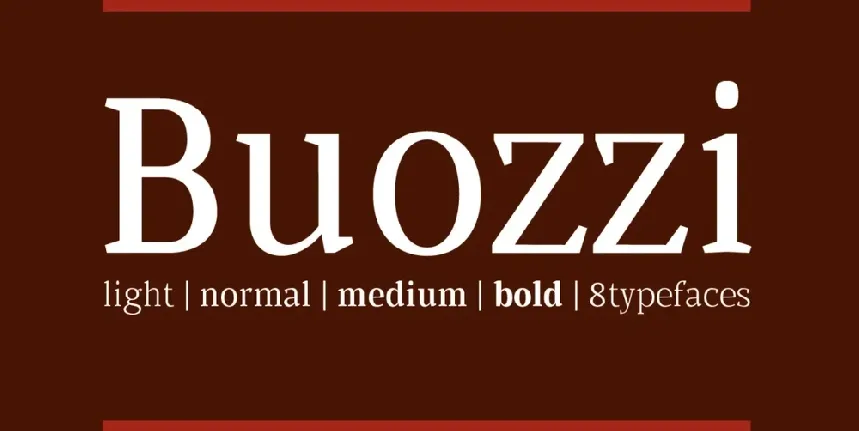 Buozzi Family font