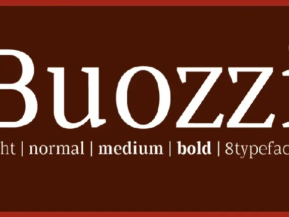 Buozzi Family font